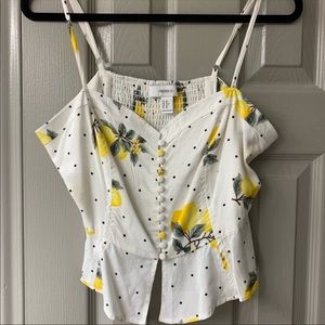 Forever 21 Lemon Crop Top